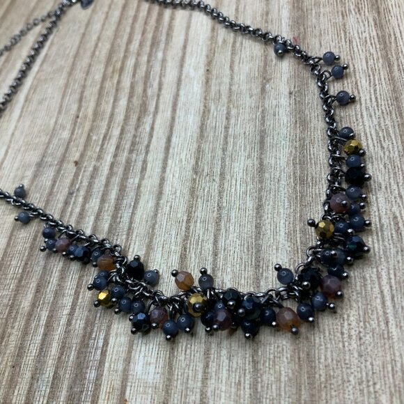 Lia Sophia Multi Colored Beaded Dangling Necklace - Picture 1 of 8